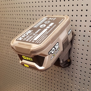 Ryobi One+ battery Mount with lock angled