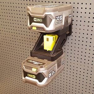 Ryobi One+ double battery Mount with lock