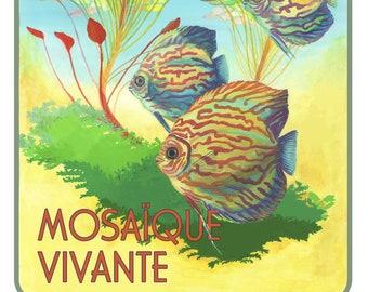 MosaÏque Vivante (Living Mosaic) 9" x 12" Matte Print