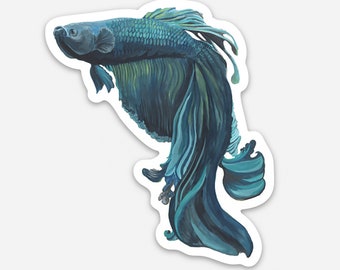 Betta Fish Vinyl Sticker