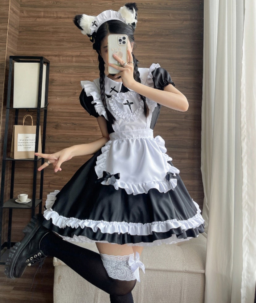 067light Tone Maid Cosplay Maid Restaurant Maid Anime  Etsy Canada