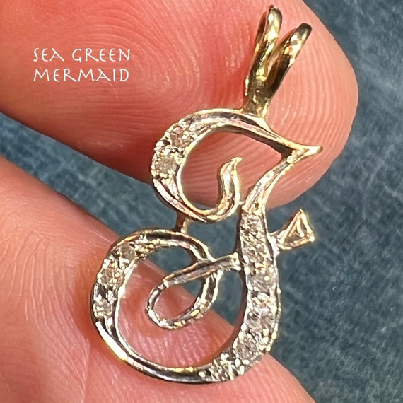 14k gold j initial pendant deals