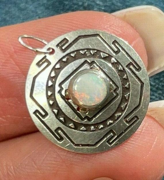 Australian Jelly Opal Tribal MANDALA Medallion Pe… - image 10