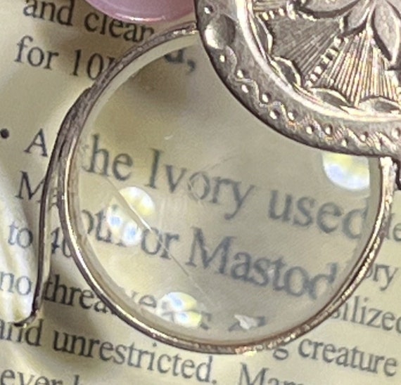 10k Yellow Gold Magnifying Glass JEWELERS LOUPE Penda… Gem