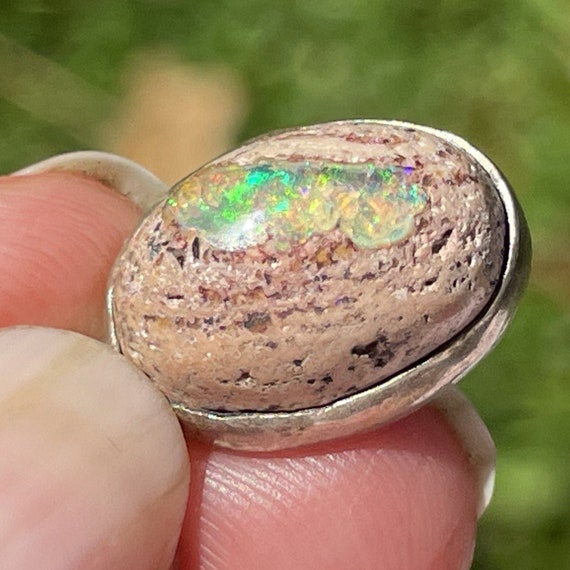 Mexican Jelly Boulder Cantera Opal Pendant in 925… - image 6