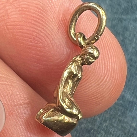 10k Gold LITTLE MERMAID Pendant. Hans C. Andersen… - image 4