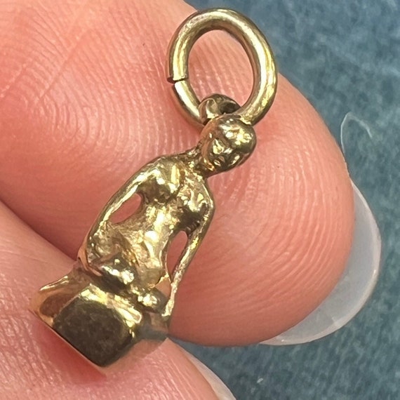 10k Gold LITTLE MERMAID Pendant. Hans C. Andersen… - image 3
