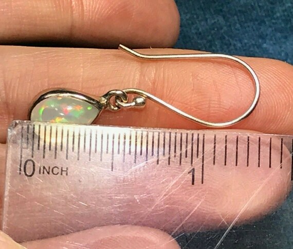 Ethiopian Welo Jelly Opal Teardrop Dangle Earring… - image 6