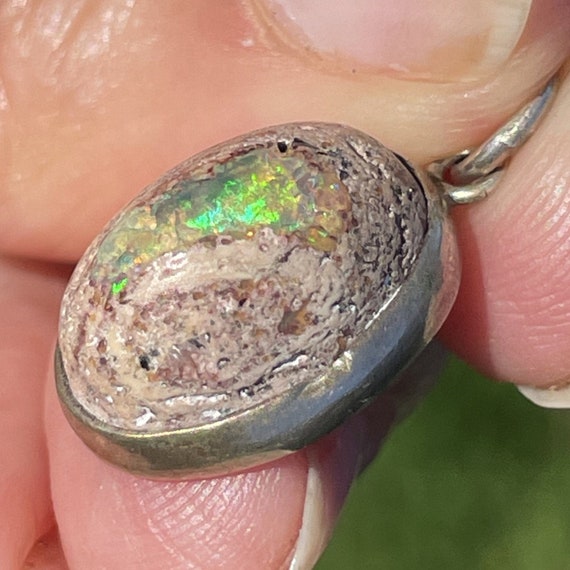 Mexican Jelly Boulder Cantera Opal Pendant in 925… - image 9