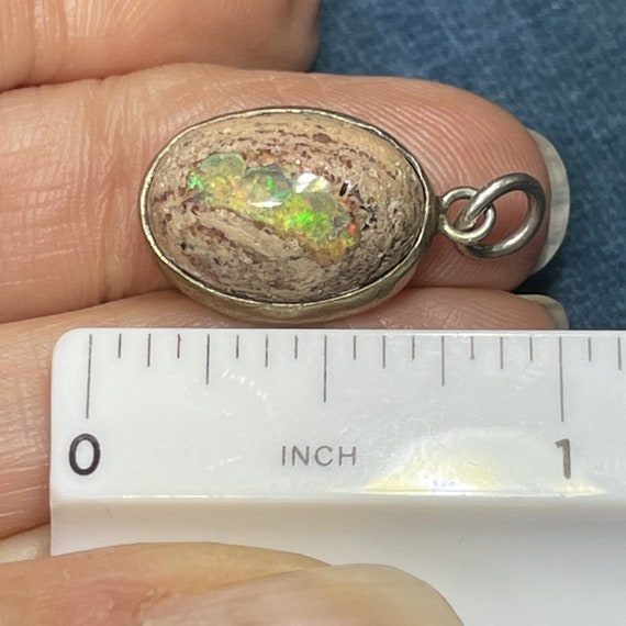 Mexican Jelly Boulder Cantera Opal Pendant in 925… - image 3