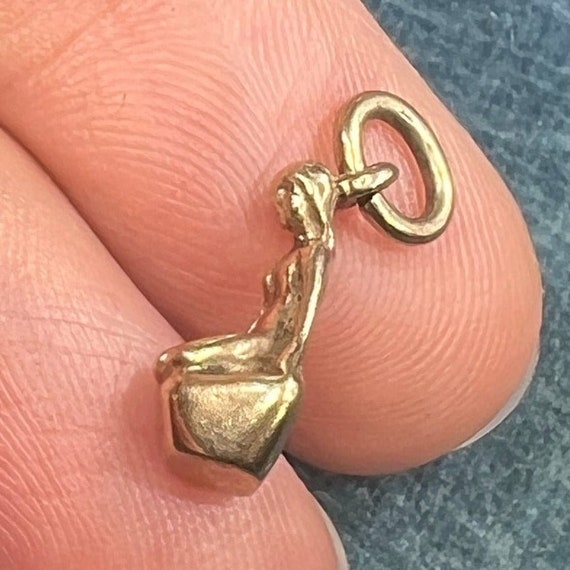 10k Gold LITTLE MERMAID Pendant. Hans C. Andersen… - image 5