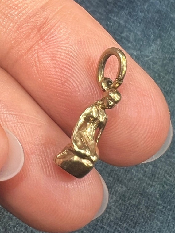 10k Gold LITTLE MERMAID Pendant. Hans C. Andersen… - image 9