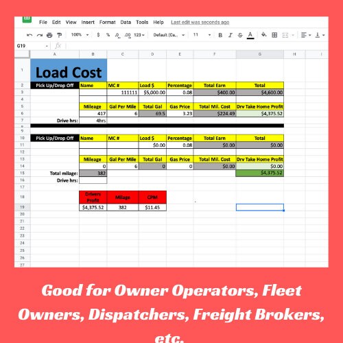 Freight Load Calculator Etsy
