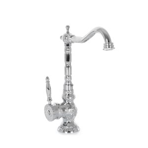 Silver Faucet Water Tap Brass Material Medium Size Sink Kitchen Bathroom Single Handle Hot and Cold Tap