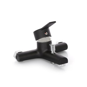 Black Silver Bathroom Tap Faucet Water Tap Brass Material Sink Kitchen Bathroom Single Handle Hot and Cold Tap