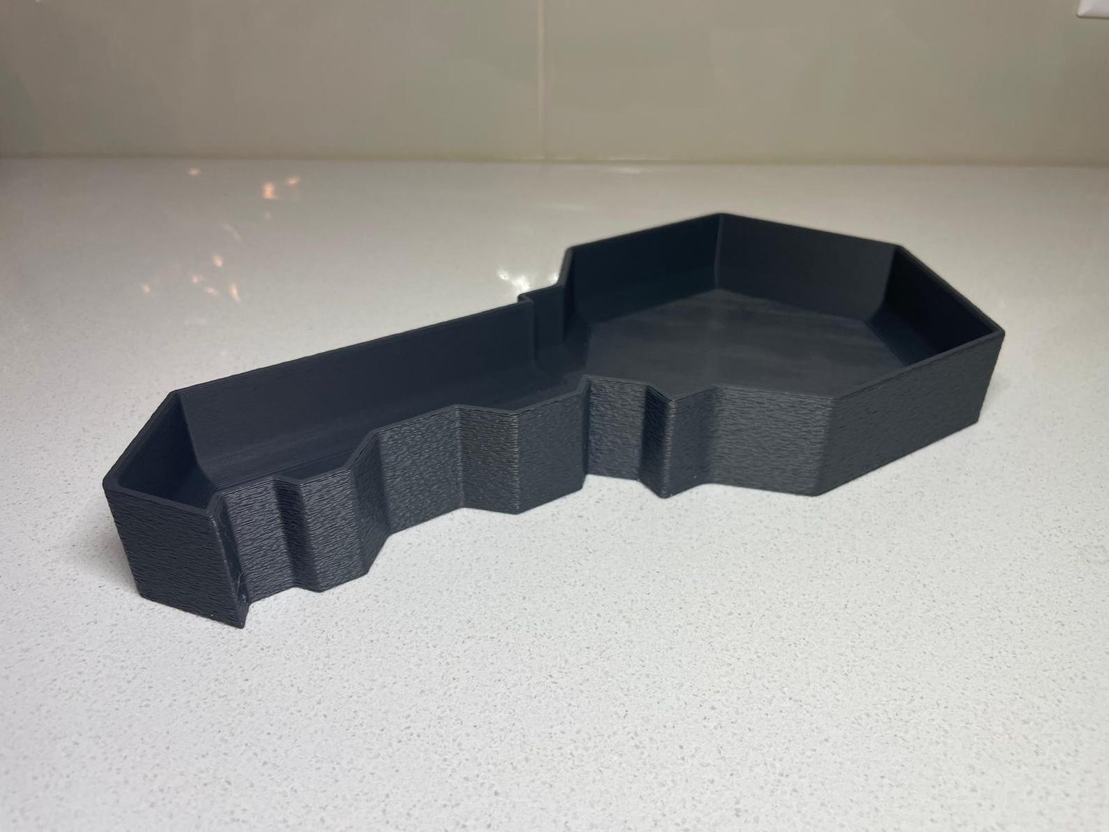 Key-shaped Key Holder Tray – 3D Printed Catchall for Entryway, Home ...