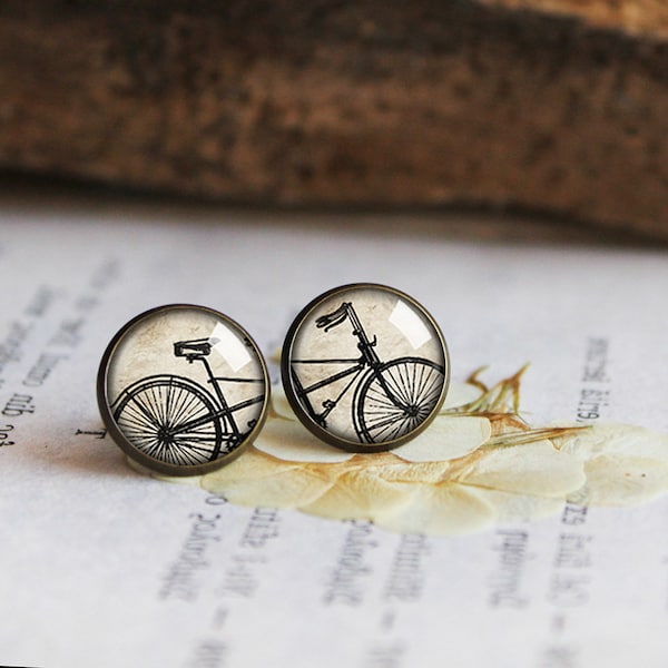 Bicycle Earrings Etsy