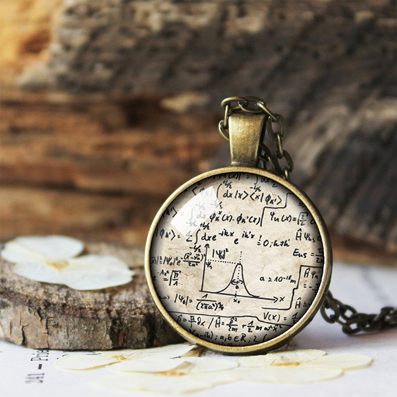 Math Necklace, Math Pendant, Mathematics Pendant, Science Jewelry