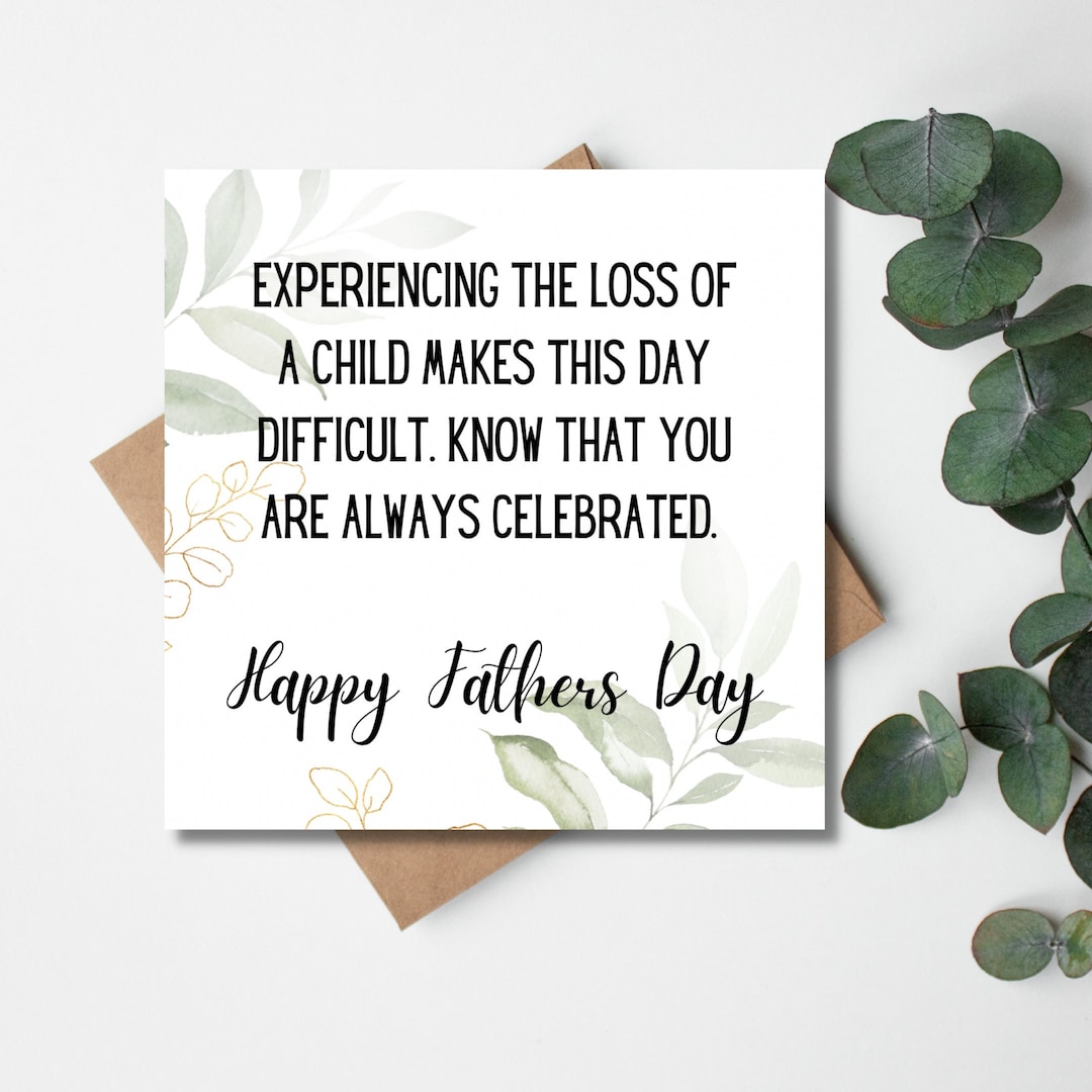 Bereaved Fathers Day Card // Baby Loss Daddy of an Angel Etsy