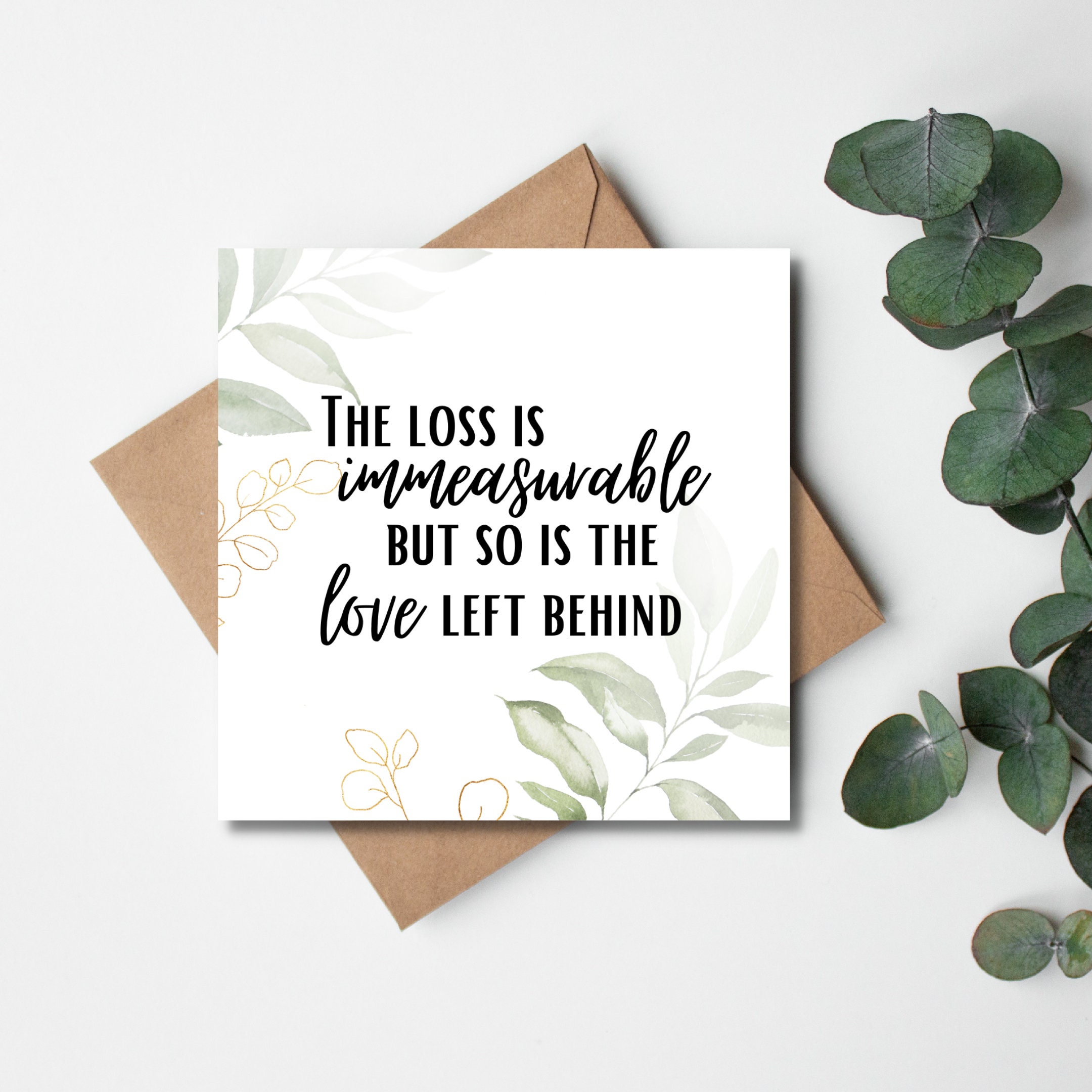 Baby Loss Greeting Card // Sorry for Your Loss, Miscarriage Gift, Baby ...