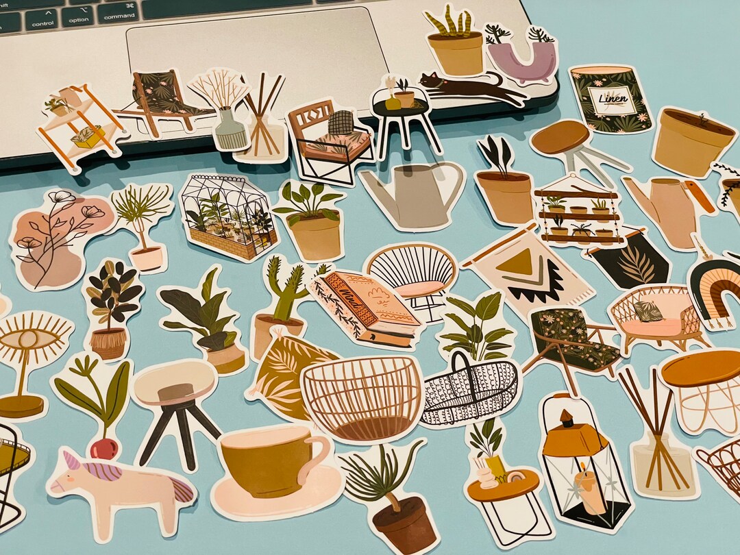 50pcs Home Decorative Furniture Stickers Bohemia Style Etsy