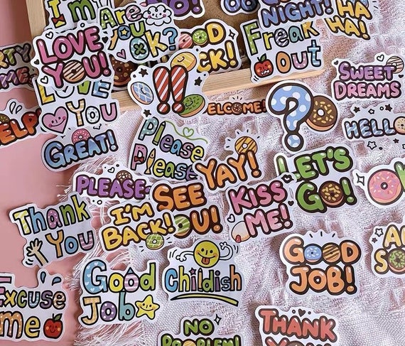Stickers Love, Love English Phrases, Stickers Phrases Love