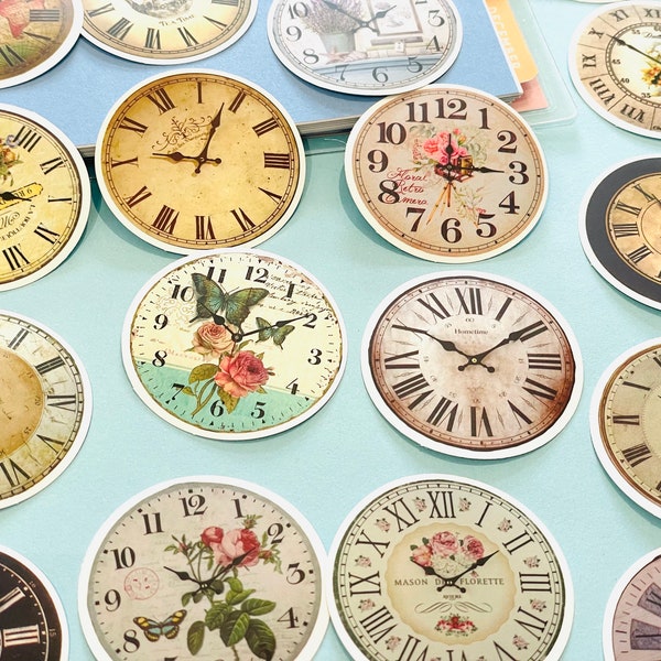 Clock Time Stickers - Etsy