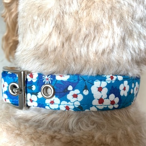 Dog Collar in Mitsi Liberty Art Fabric