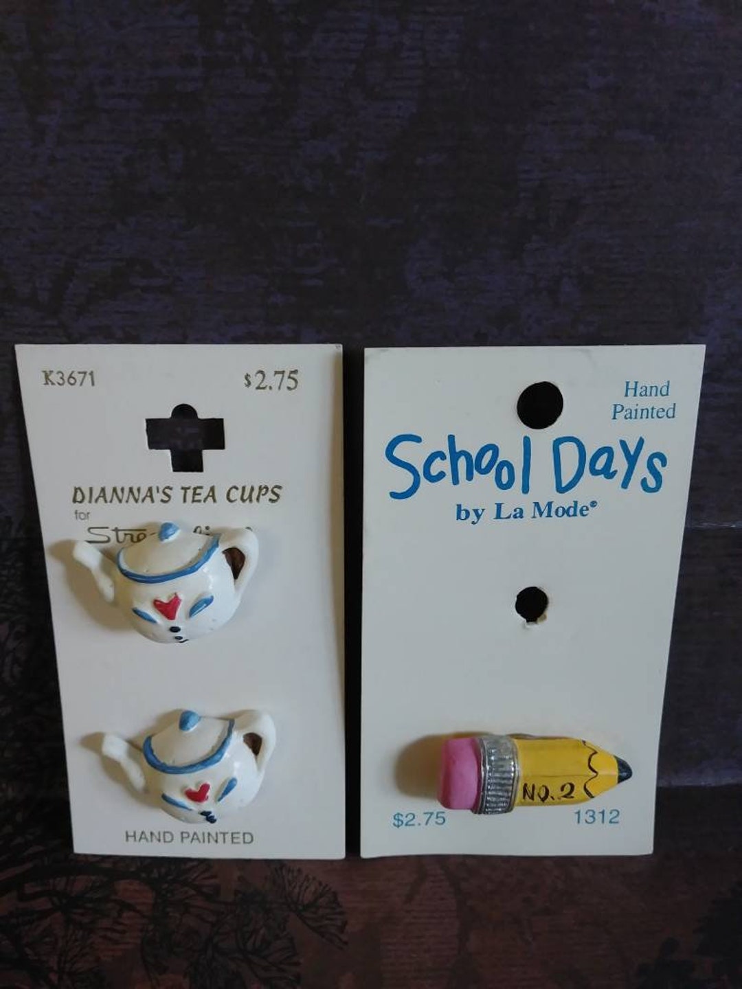 Vintage Novelty Buttons Etsy