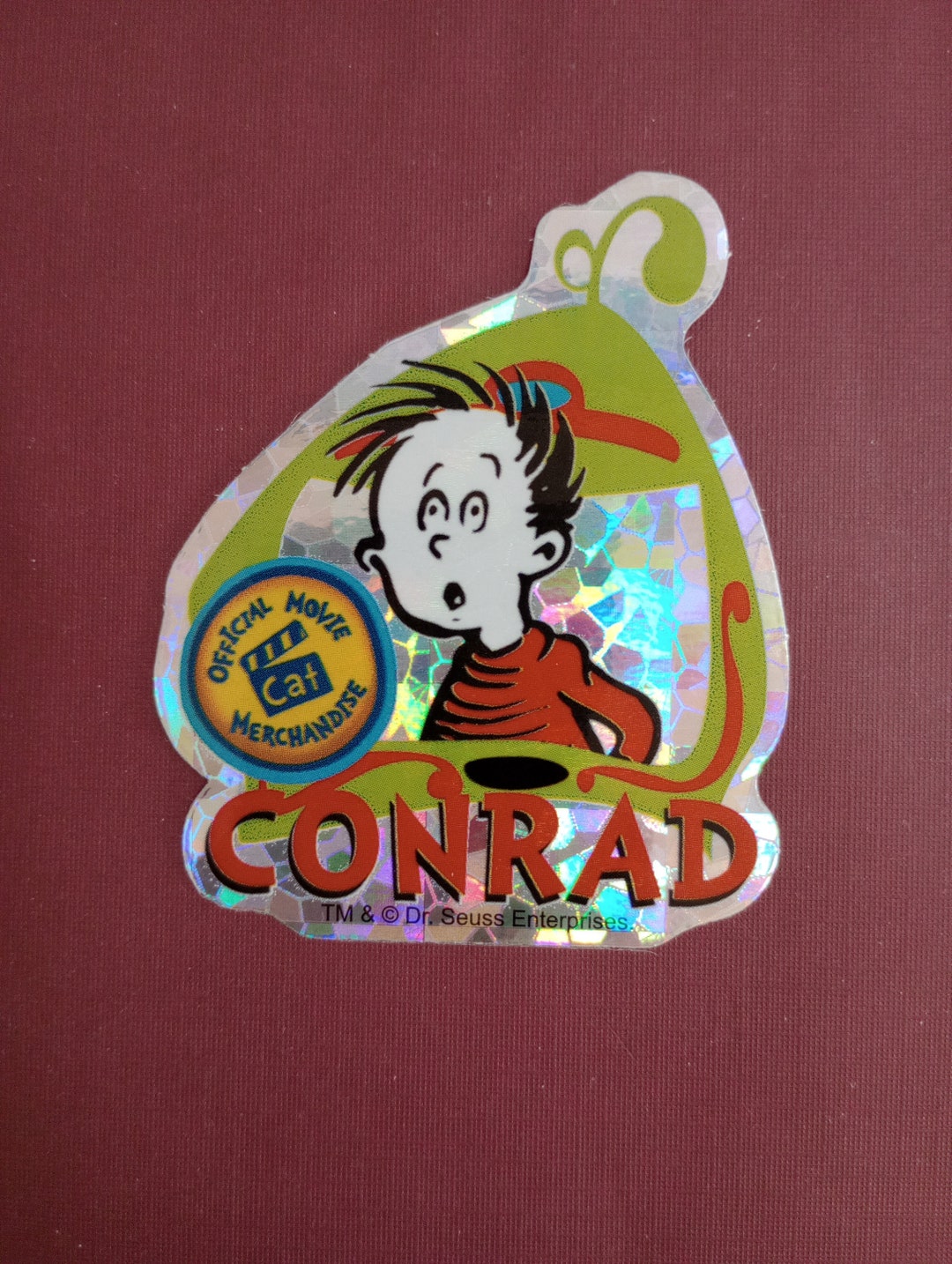 The Cat in the Hat Conrad Prism Vending Machine Sticker Etsy