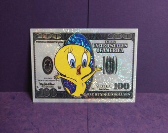 Box of 100 Tweety Bird Gift Tags Labels Looney Tunes 