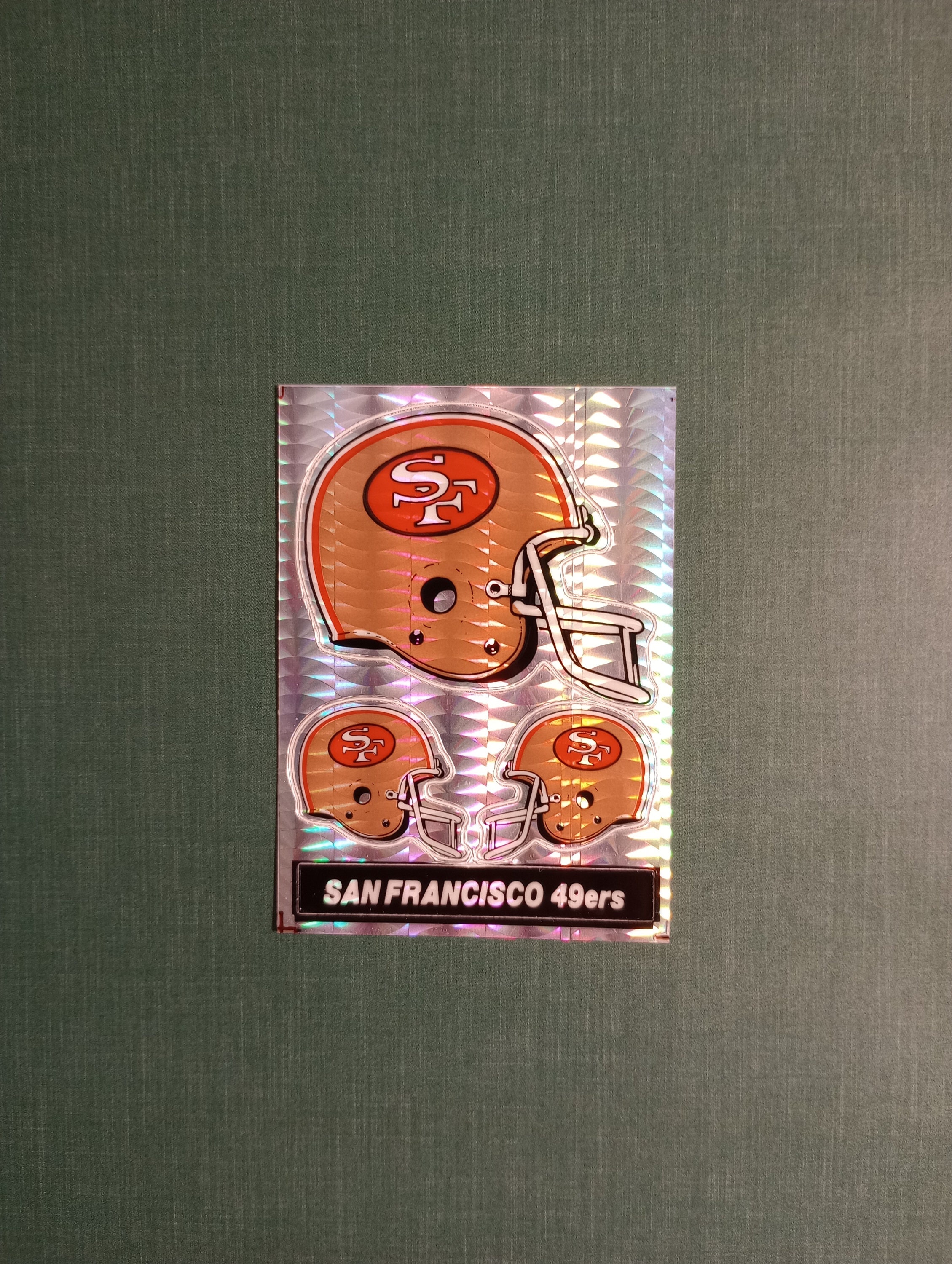 San Francisco 49er Helmet Sticker 
