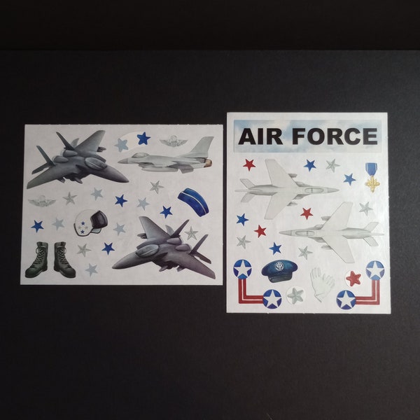 Vintage Air Force Military Sticker Lot VTG 90s Creative Memories