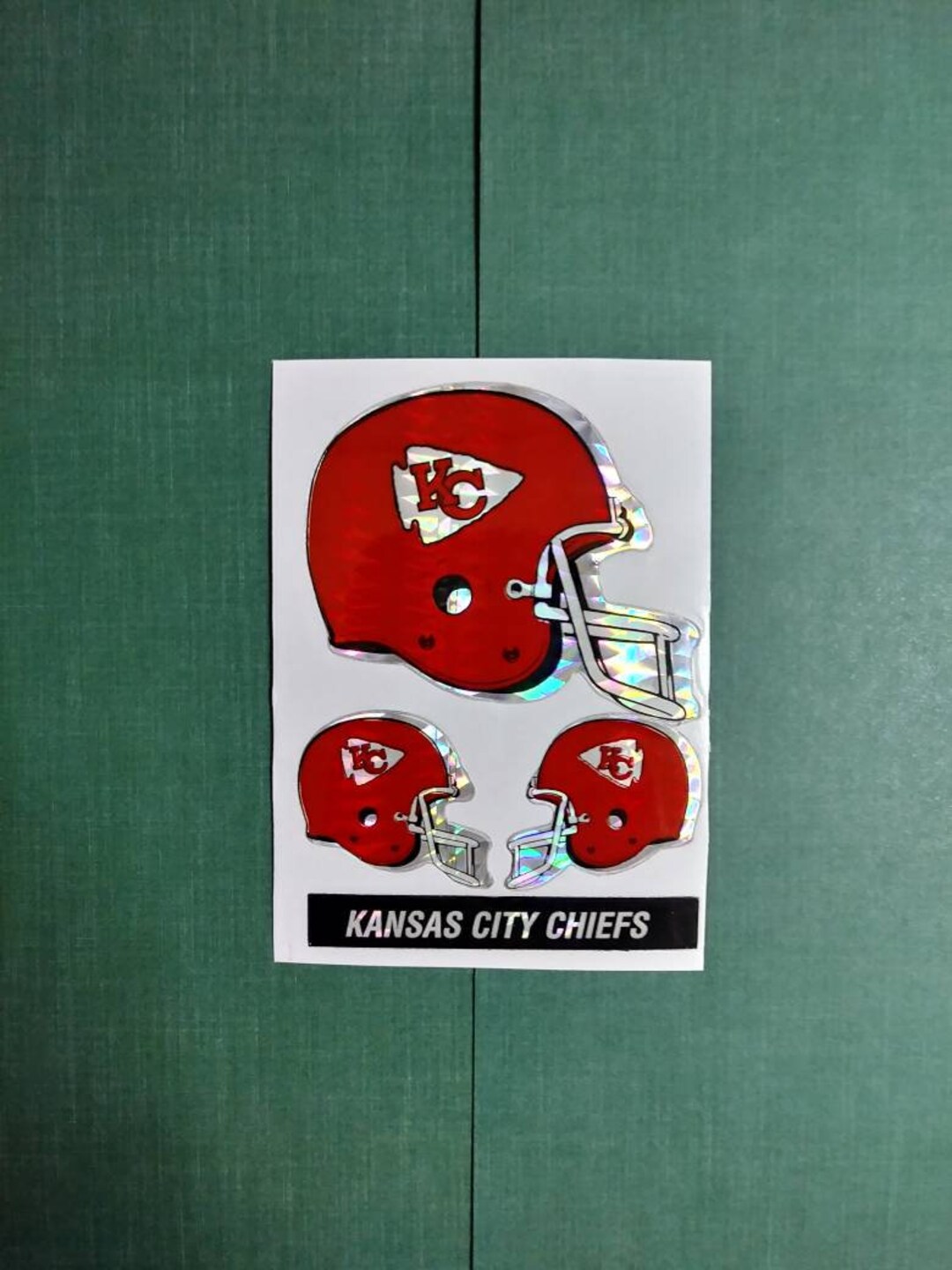 Kansas City Chiefs NFL Football Helmets Stickers 80s Vintage Etsy