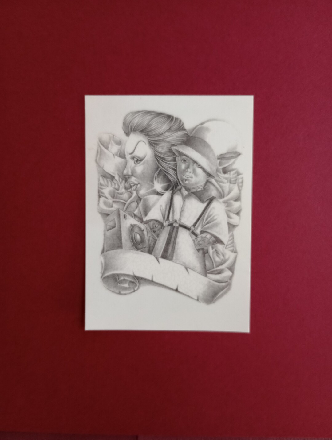 Chicano Child and Mother Temporary Tattoo Etsy