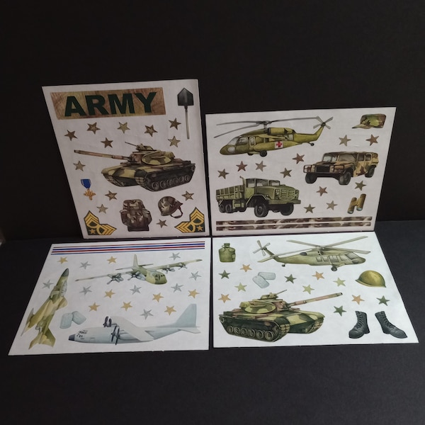 Vintage Army Military Sticker Lot VTG 90s Creative Memories
