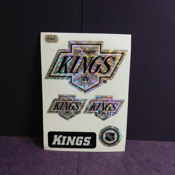 Los Angeles Kings NHL Prism Vending Sticker 90s