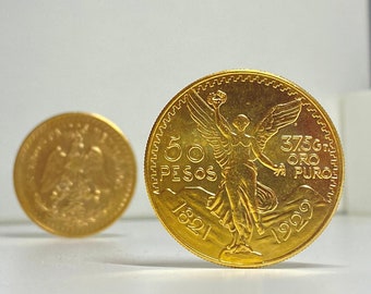 50 Pesos coin 1821 gold plated coin Centenario REPLICA 1pcs golden Estados Unidos Mexicanos, Mexican mint