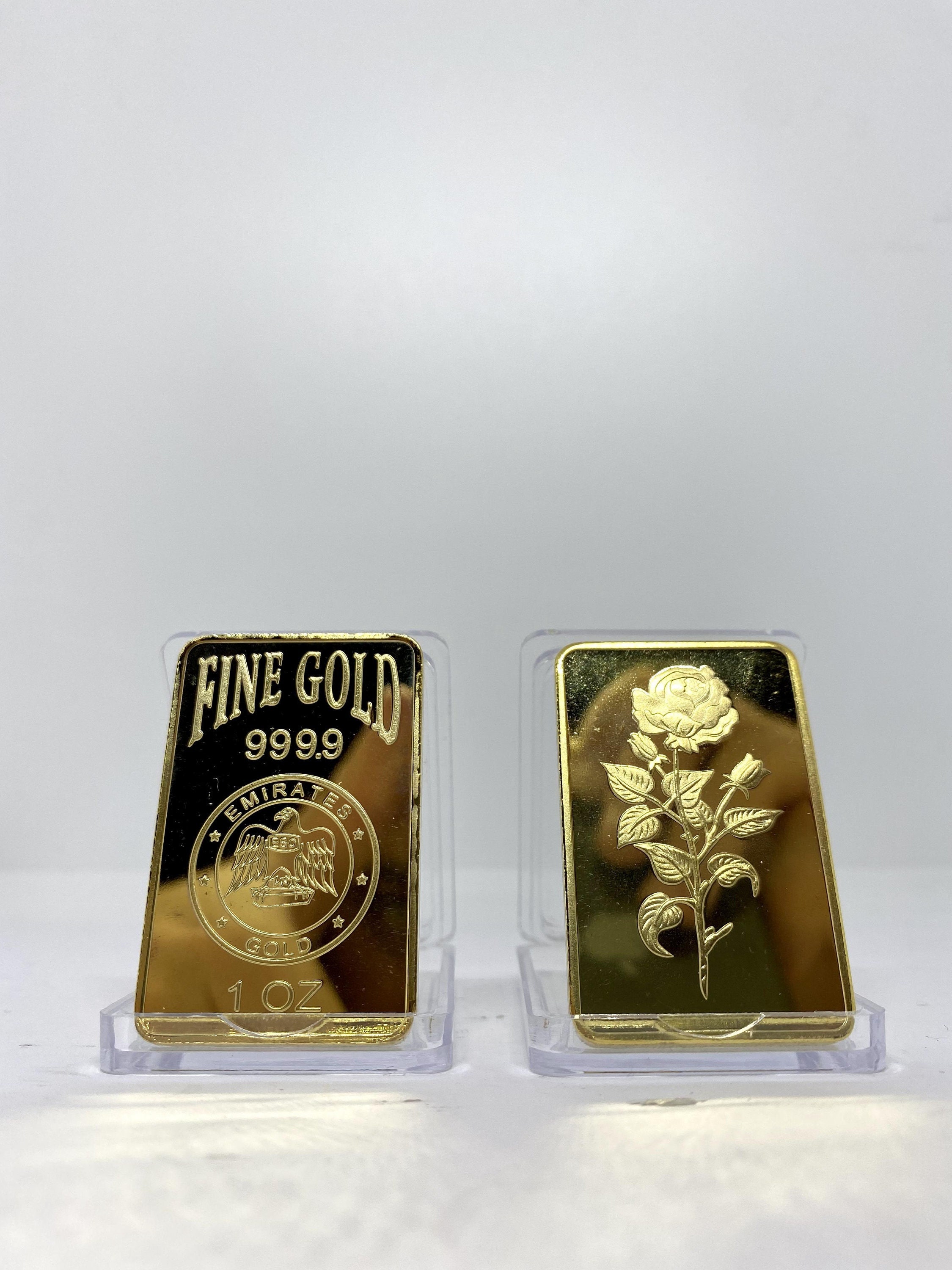 Gold Bar Emirates 1OZ REPLICA Goldplated Gold Bullion, Arab Gold Etsy