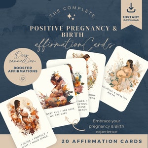 Geburt Affirmationen, positive Affirmation, Schwangerschaft Geschenk, positive Geburtskarten, Labour Affirmationen, digitaler Download, tägliche Affirmationen,