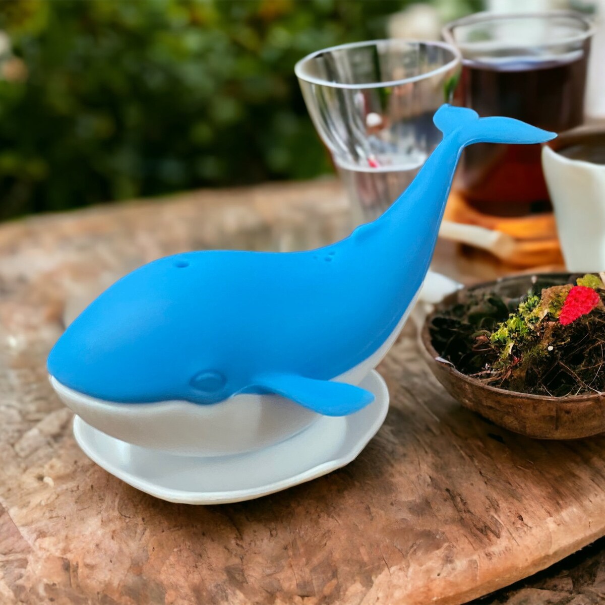 Alfred the Whale Tea Infuser With Drip Dish - Etsy