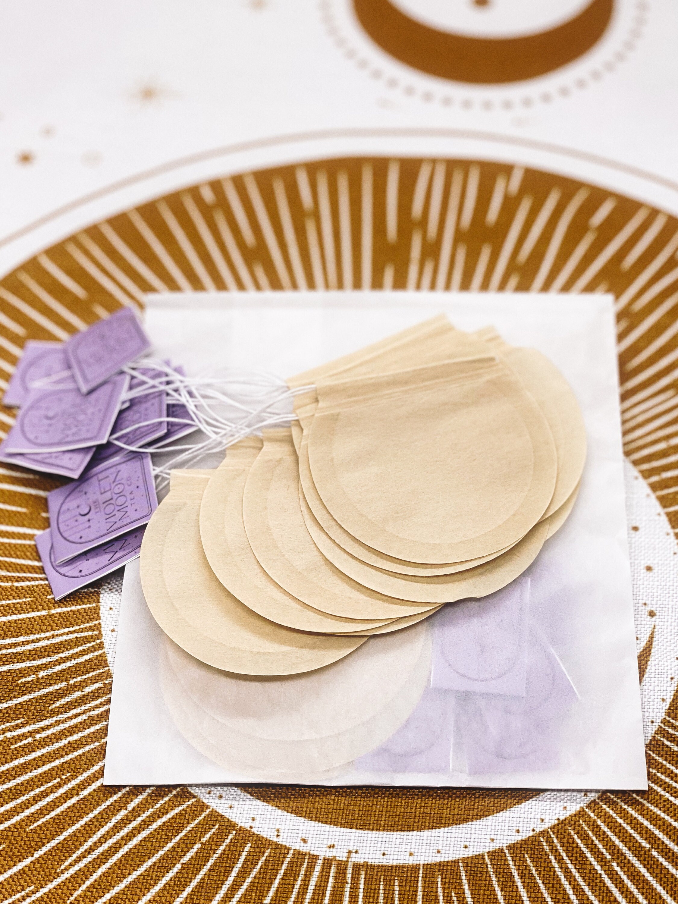 Multi-pack Fillable Unbleached Tea Bags Purple Tag - Etsy