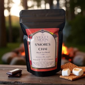S'mores Chai Loose Leaf Tea Blend featuring Marshmallows