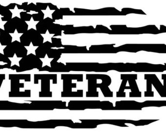multiple sizes 25+ colors US Army Veteran Distressed Flag . sticker decal . multiple sizes 25+ colors US Army Veteran Distressed Flag . sticker decal .