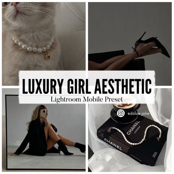 1 Luxury Dark Aesthetic Lightroom mobile & desktop PRESETS | Aesthetic Influencer Presets | Moody Presets | Minimal Blogger Instagram filter