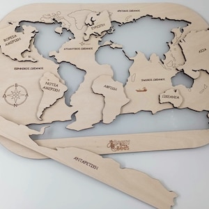 Landkarte der Kontinente