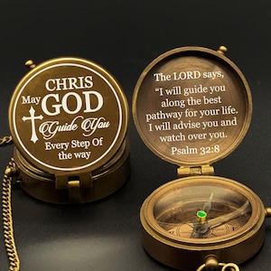 Compass, Engraved Compass, Baptism Gift, Baptism Compass, First Communion Gift Boy, Confirmation Gift, Personalized Compass