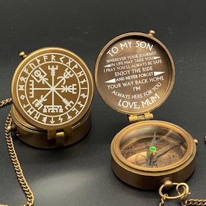 Compass, Personalized Brass Compass, Anniversary Gift, Custom Gifts For Men, Gift For All Occasion,  Birthday Gift, Engraved Compass