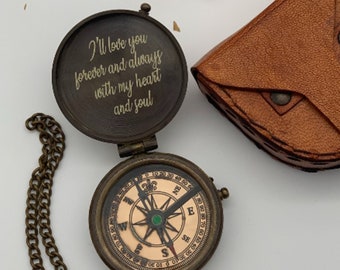 Custom Christmas Gift, Christmas Present Boy, Engraved Compass, Christmas Gift Boy, Gift for Grandchild, Christmas Gift for Dad