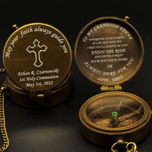 Baptism Communion Compass, Baptism Compass,Confirmed in Christ, Baptism Gift Boy, Baptism Gift Girl, First Communion, Confirmation gifts